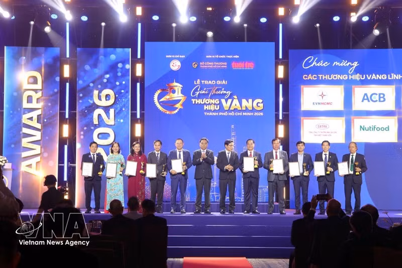 제6회 골든 브랜드 어워즈 2026 시상식. (사진: VNA)