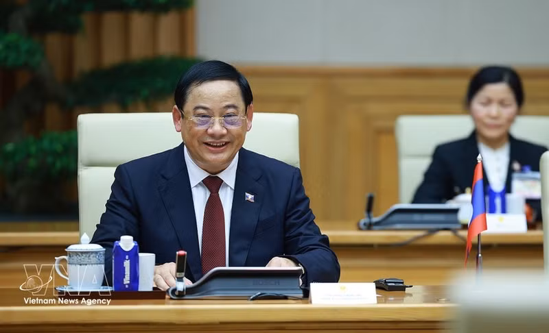 소넥사이 시판돈 신임 라오스 국회의장. (사진: VNA)