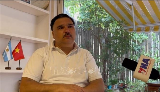 아르헨티나 동남아시아연구센터(CESEA) 에세키엘 라모네다 교수. (사진: VNA)