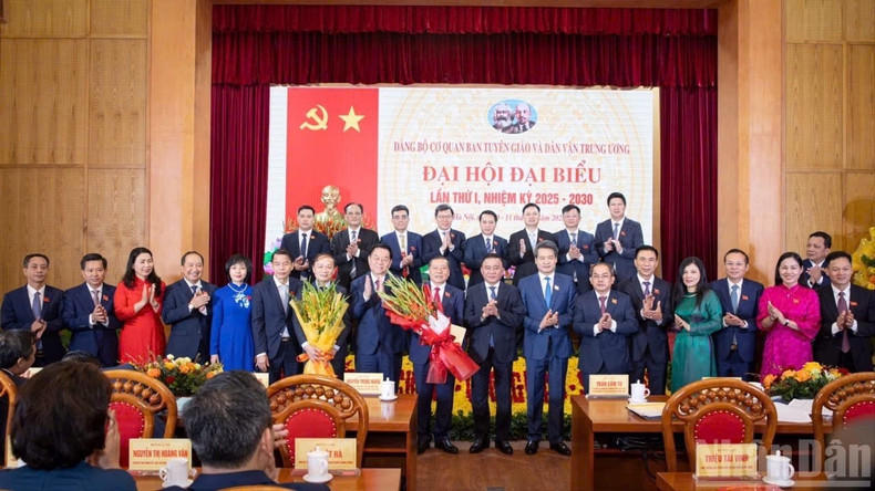 2025~2030년 임기의 당 중앙위원회 선전·교육·대중동원위원회 당위원회 제1차 대회.