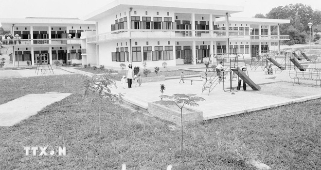 조르기 디미트로프 유치원(현 베트남-불가리아 명문 유치원) 건설은 불가리아 여성연합이 베트남 어린이들에게 선사한 선물로, 1981년 12월 완공됐다. (사진: VNA)