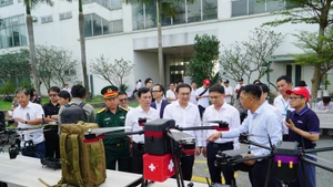 무인항공기(UAV) 전시회. (사진: VNA)