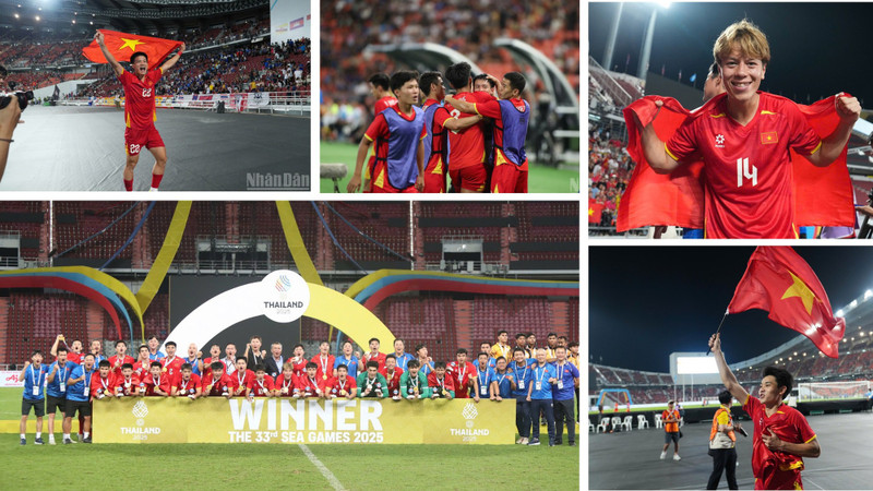 2025년에 예상치 못한 성공을 거둔 베트남 축구. (사진: NDO)