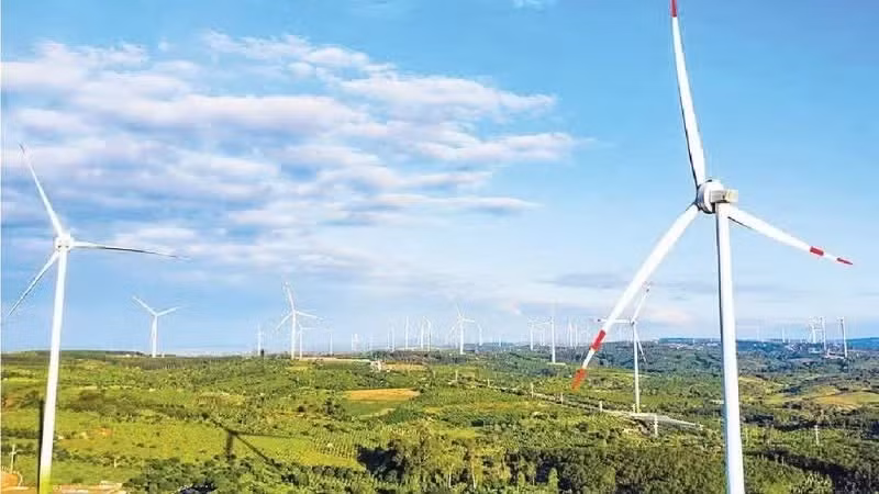 닥락성 Ea Nam 풍력발전소. (사진: 쭝 남)