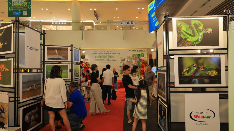 전시회를 찾은 방문객들