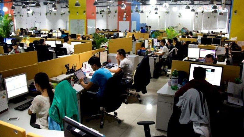 떤투언 수출가공구역에 위치한 정보기술(IT) 기업. (사진: 꾸이 히엔)