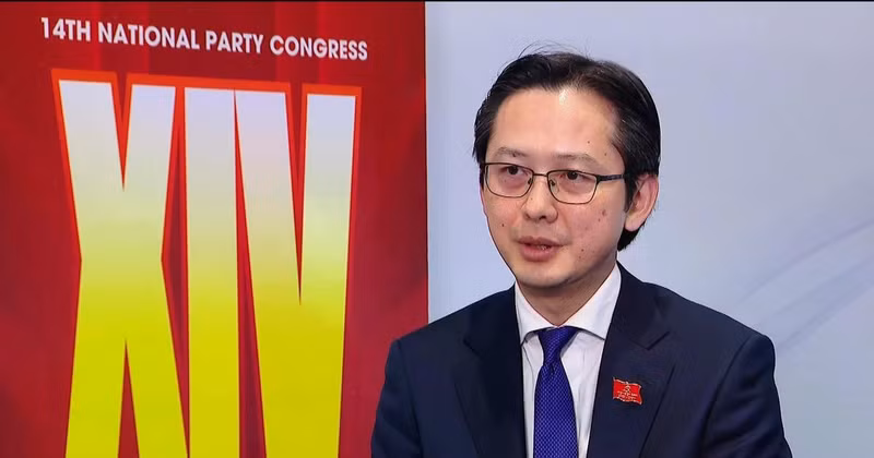 23일 하노이에서 제14차 전국당대회가 막을 내린 직후 베트남통신(VNA)과 인터뷰를 하는 도 흥 비엣 주유엔 베트남 대사. (사진: VNA)