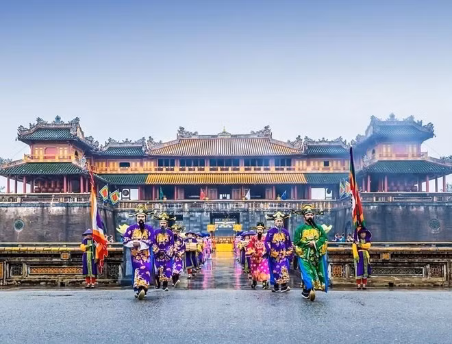 관광 발전에 기여한 전통 문화 가치의 재현. (사진: 베트남 국가관광청)