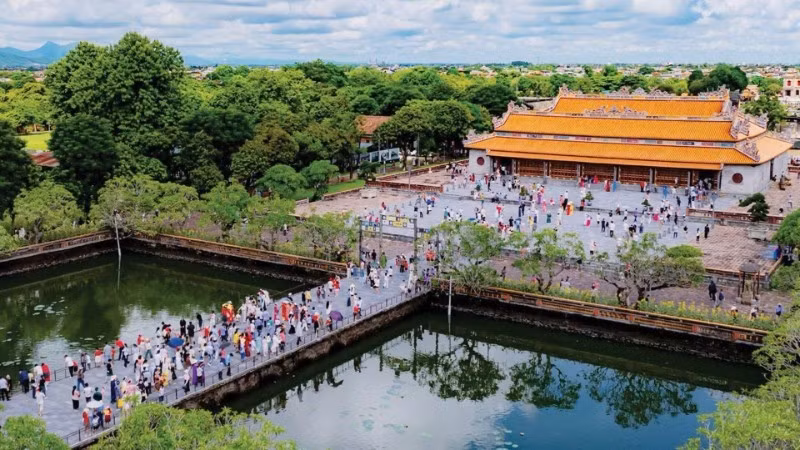 후에의 문화유산 보존은 도시 관광 발전의 토대가 되고 있다. (사진: 레 호앙)