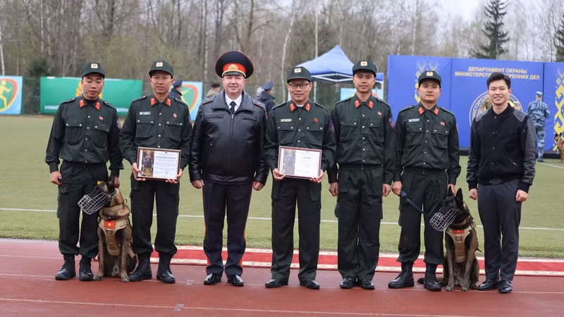 베트남 기동경찰, 벨라루스 국제 경찰견 훈련대회에서 3위 차지