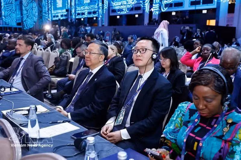 16일 튀르키예에서 열린 제152차 국제의회연맹(IPU-152) 총회 일반토론 현장. (사진: VNA)