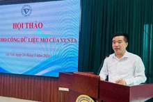 응우옌 꾸옛 찌엔 베트남 과학기술협회연합회 사무총장이 워크숍에서 발언하고 있다. (사진: 빅 리엔)