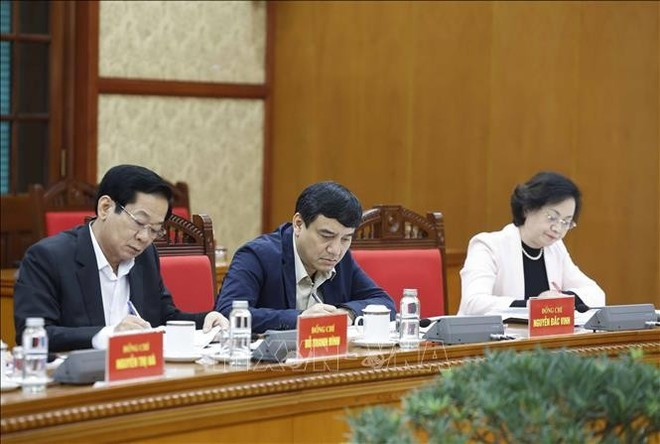 실무회의에 참석한 대표들 (사진: VNA)