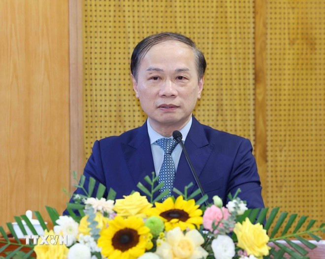 당 중앙위원회 위원 겸 당 중앙위원회 선전교육대중동원위원회 부위원장인 팜 땃 탕 중앙지도위원회 상임부위원장(사진: VNA)