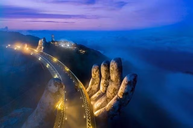 2026년 타임아웃이 선정한 세계에서 가장 아름다운 다리 중 하나로 꼽힌 골든브릿지. (사진 제공: Hello Viet Nam)