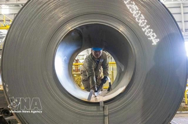 호아팟 그룹의 철강 제품. (사진: VNA)