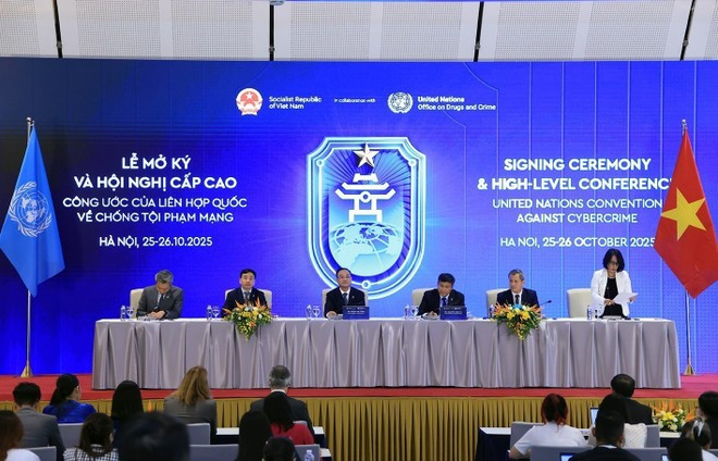 하노이 협약 서명 주요 성과, 기자회견에서 조명. (사진: VNA)