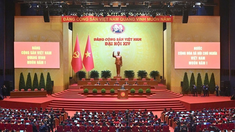 제14차 전국당대회 준비 회의의 모습. (사진: DUY LINH)