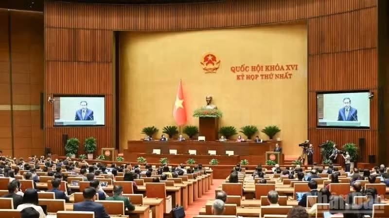 제16기 국회 첫 회기 폐회식 모습. (사진: Duy Linh)