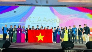 아시아-태평양 ICT 연합상(APICTA Awards 2025)에 참가한 베트남 대표단.