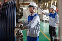 탄아–다이탄(Tan A–Dai Thanh) 회사의 근로자들. (사진: 뚱 응우옌(TUNG NGUYEN))