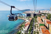 안장성 당 위원회는 올해 26개 주요 목표 중 24개를 달성했다. (사진: 푸꾸옥 특별구 혼톰 케이블카)