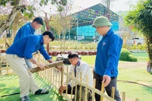 응에안성 깜푹 면에서 어린이 놀이터를 건설하는 것은 호찌민 주석의 모범을 배우고 따르는 실천 사례로 평가받고 있다.