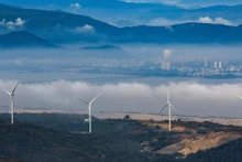 지라이성의 풍력 발전소 프로젝트. (사진: 보 비엣)