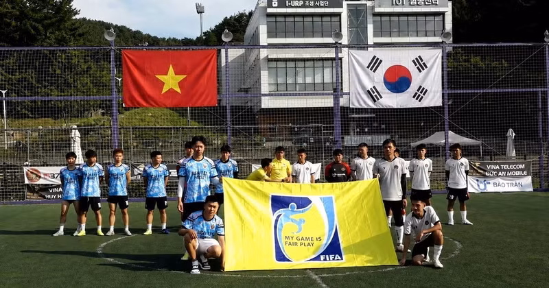 베트남 국경일(9.2) 81주년을 기념하기 위해 마련된 제1회 부산 베트남 기업인 풋살대회. (사진: 한·베 기업인 및 투자협회 제공)