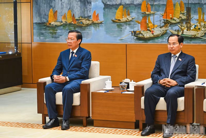접견에 참석한 베트남 국회 각 위원회 지도부.