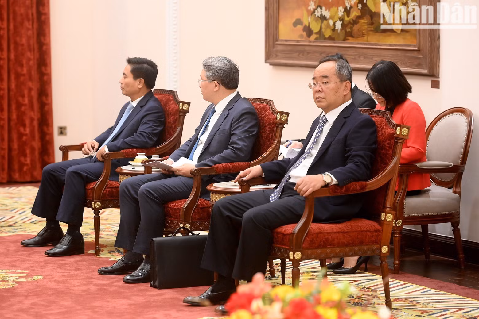 접견행사에 참석한 베트남 대표단.