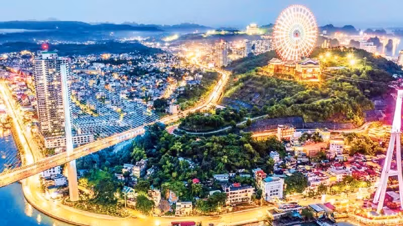 꽝닌 도시 지역의 한 구석