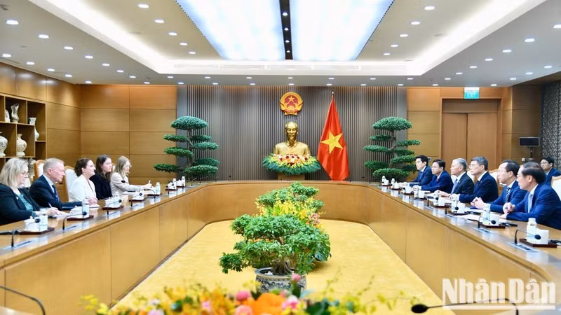 접견 현장 모습. (사진: Thanh Giang)