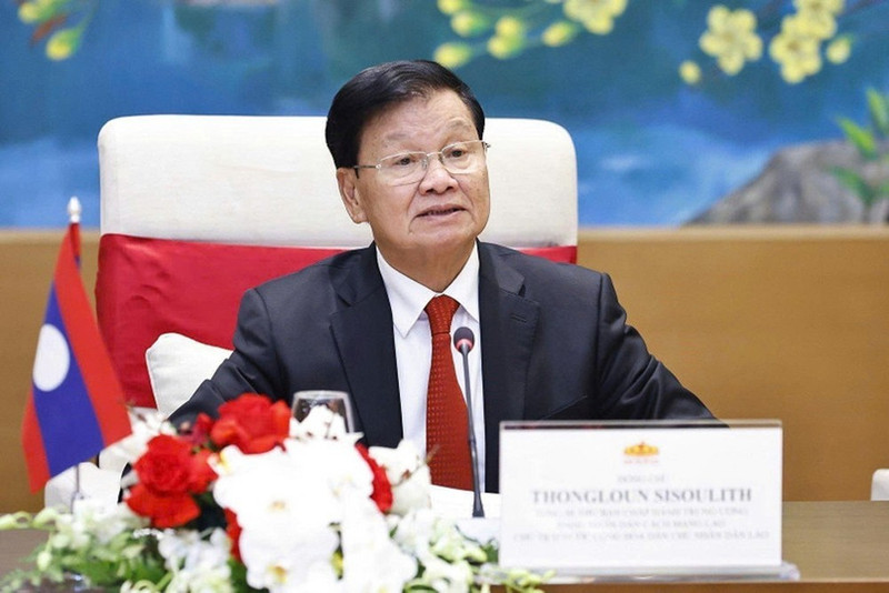 통룬 시술릿 라오스 당 중앙위원회 총서기 겸 국가주석 . (사진: VNA)