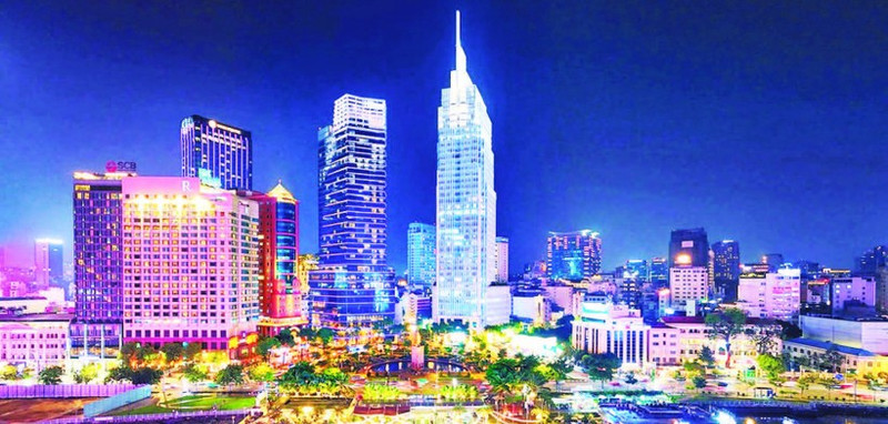 호찌민시 중심가 전경. (사진: TAT DAT)