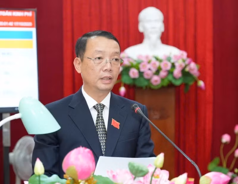 후에시 인민위원회 신임 위원장 판 티엔 딘(사진: VNA)