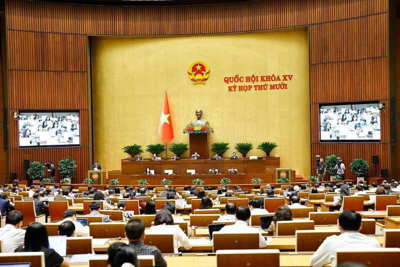 국회 제10차 회기 회의 모습 (사진: VNA)