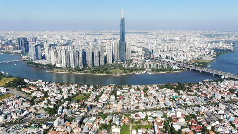 도심에 위치한 현대적인 도시 지역. (사진: THE ANH)