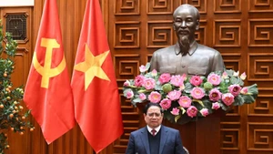 팜민찐 베트남 총리가 원자력 발전소 건설을 위한 제5차 지도위원회 회의에서 발언하고 있다. (사진: Nhan Dan)