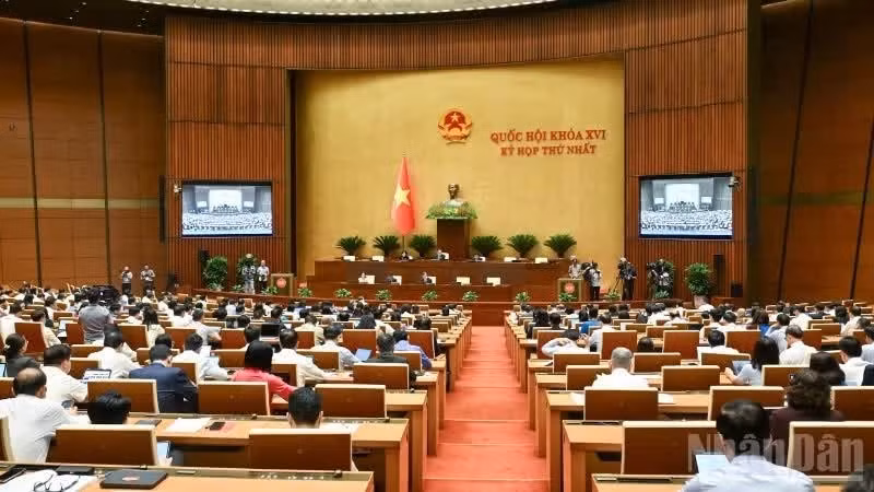 국회는 22일 남부 동나이성의 중앙직할시 승격안에 대해 심의했다. (사진: NDO)