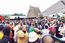 다낭시 흥선 국경 지역에서 열리고 있는 설맞이 프로그램.