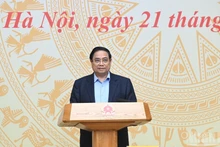 팜 민 찐 총리가 2026년 국가 사이버보안 지도위원회 첫 회의에서 발언하고 있다. (사진: NDO)