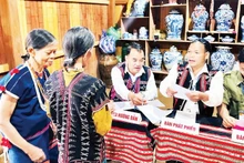 다낭시 아부옹읍 아우르 마을의 유권자들이 투표권 행사에 대해 안내받고 있다. (사진: 다낭시 선거위원회)