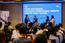 베트남 청년들에게 핀란드에서의 취업 기회를 소개하는 행사. (사진: 주베트남 핀란드 대사관)