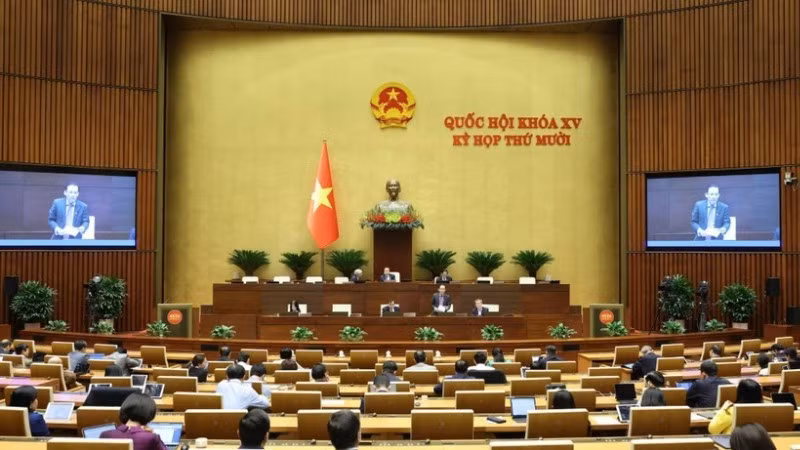 제15기 국회 제10차 회의 본회의 모습. (사진: DUY LINH)