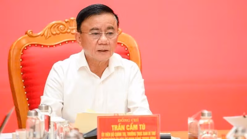 쩐깜뜨(Trần Cẩm Tú) 정치국 위원 겸 베트남 공산당 중앙위원회 서기국 상임위원 (사진: 당코아)