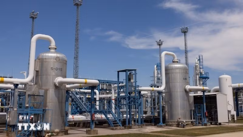 헝가리 자나에 위치한 천연가스 저장시설. (사진: 신화통신/VNA)