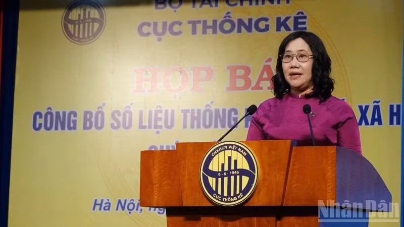 응우옌 티 흐엉 베트남 통계총국장. (사진: 투이 린)