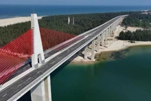 올해 2분기 개통 예정인 후에 투언안 하구 고가도로.