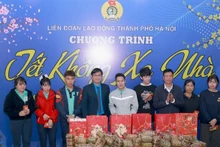 베트남캐논유한책임회사, '고향 떠난 설' 행사....귀성 못한 조합원 및 근로자 위로 격려.